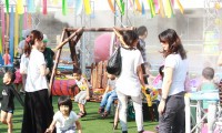 天神のど真ん中、ミストの遊園地「天神涼園地」本日オープン 