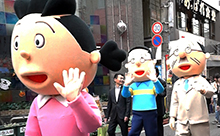 【動画】サザエさんも登場！西新勝鷹夢まつり２０１４パレード