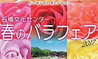 五感でバラを楽しもう！「石橋文化センター春のバラフェア2017」本日より5/21開催