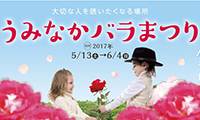 220品種1，800株のバラが楽しめる「うみなかバラまつり」 5月13日（土）～6月4日（日）開催！