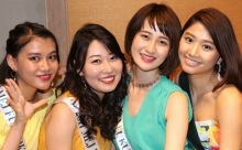 きらめきウーマン55　 2017ミスアース福岡ファイナリストの溝口夕貴南さん、山下夏希さん、中島咲季さん