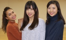 きらめきウーマン173　 大学生の瀧本マリマルさん、髙松直美さん、宮田みどりさん