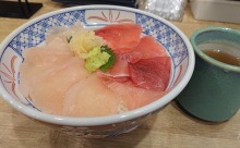 ちょうどE級グルメ！590円のマグロ丼！24時間営業の居酒屋「磯丸水産 中洲川端店」！