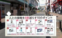 コロナ対策「人との接触を８割減らす10のポイント」と「家庭内感染防止の8のポイント」